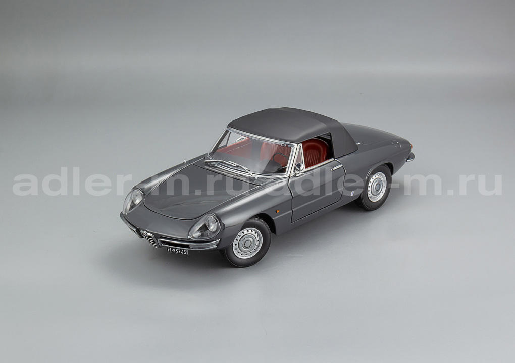 TOURING 1:18 Alfa Romeo 1600 Duetto Spider - 1966 (grigio graphite AR705) 18120003