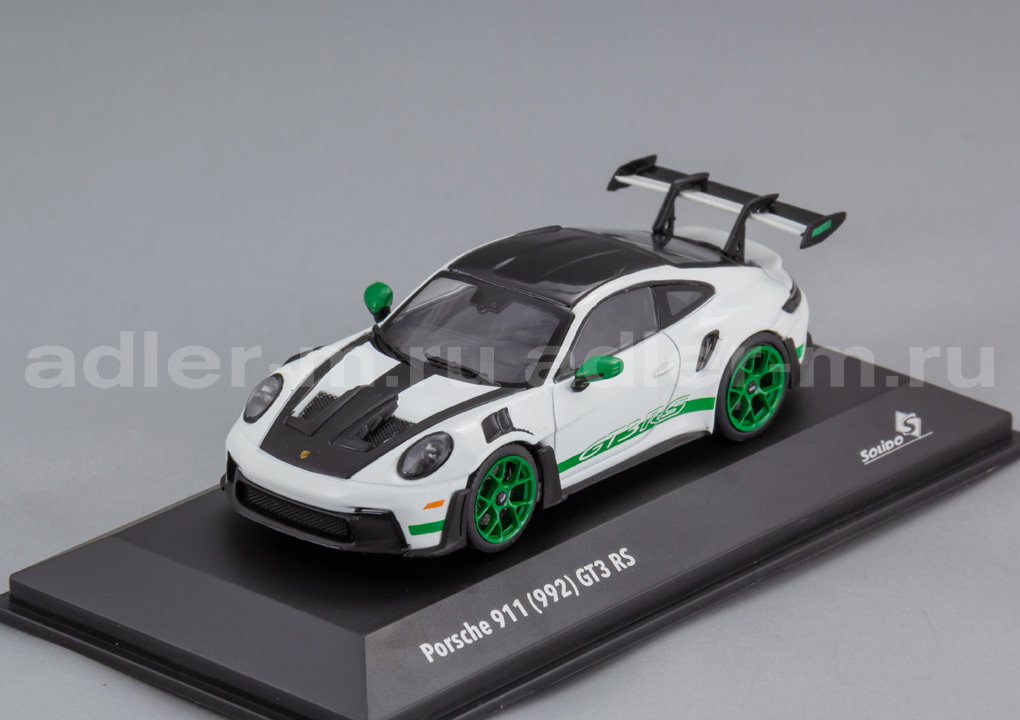 SOLIDO 1:43 Porsche 992 GT3 RS - 2023 (white / green) S4314801