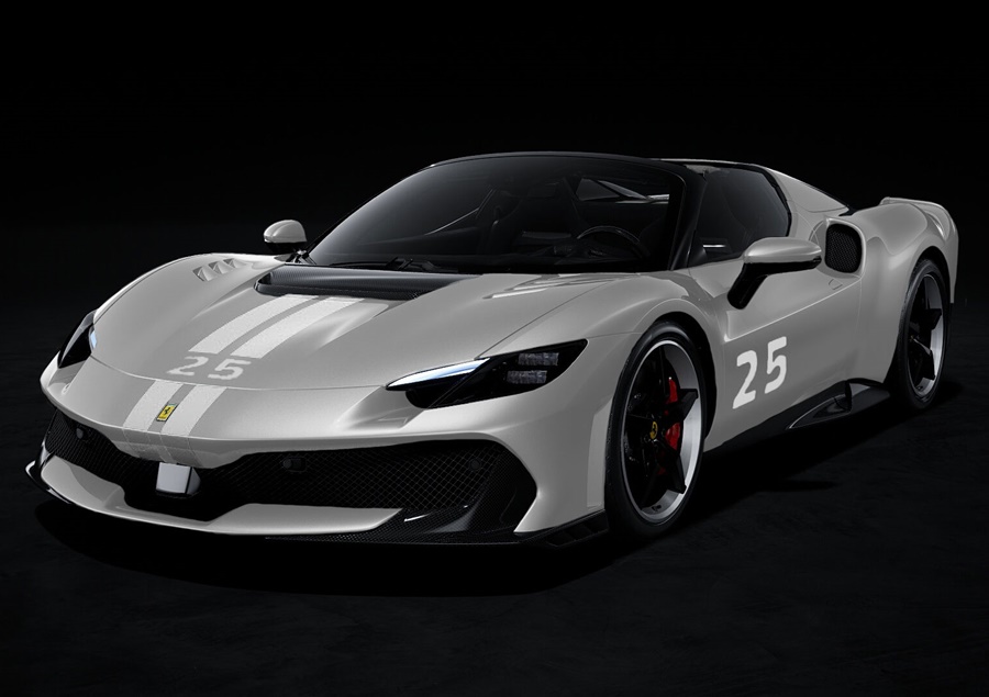 LOOKSMART 1:43 Ferrari 296 Speciale Aperta (Grigio Squalo with Livery) LS565D