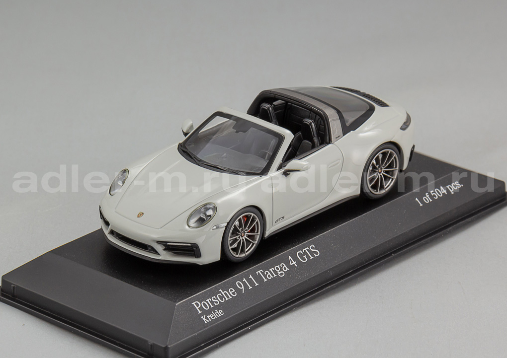 MINICHAMPS 1:43 Porsche 911 (992) Targa 4 GTS - 2022 (chalk) 410061061