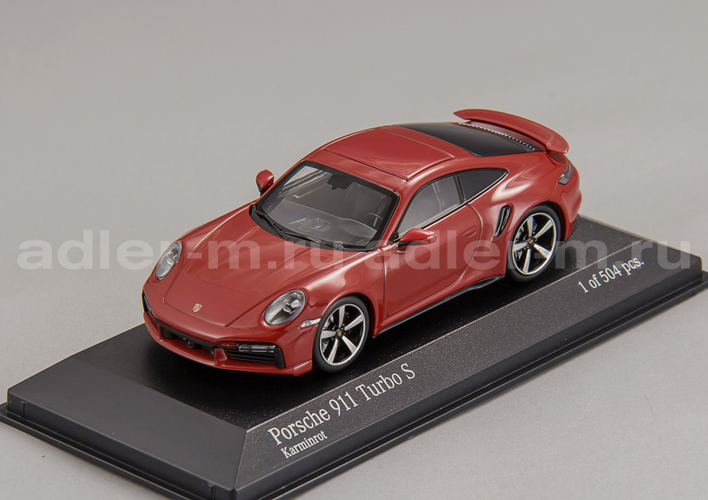 MINICHAMPS 1:43 Porsche 911 (992) Turbo S - 2020 (red) 410069475
