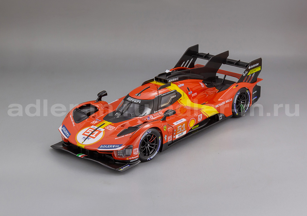 BBURAGO 1:18 Ferrari 499P 3.0L Turbo V6 TN 51 - Winner LeMans 2023 (с боксом) BU16311-51