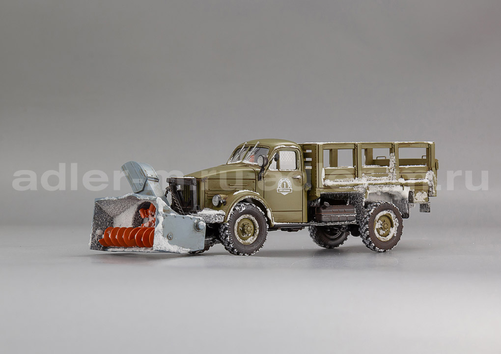 САРЛАБ 1:43 Шнеко-роторный снегоочиститель РС-363 на шасси 63, 1957г. (хаки, со следами снега) SL-236-2