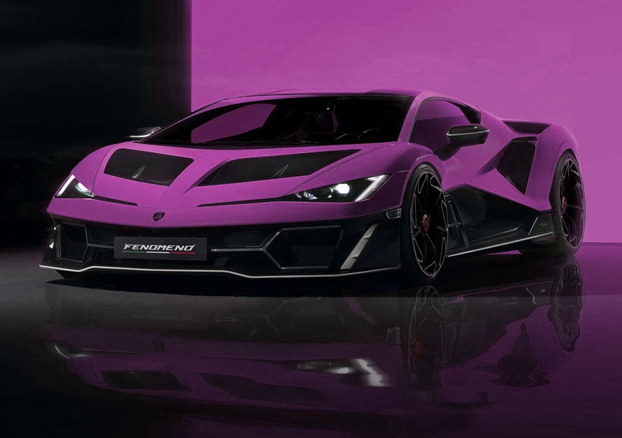 LOOKSMART 1:43 Lamborghini Fenomeno (Viola 30th) LS567D