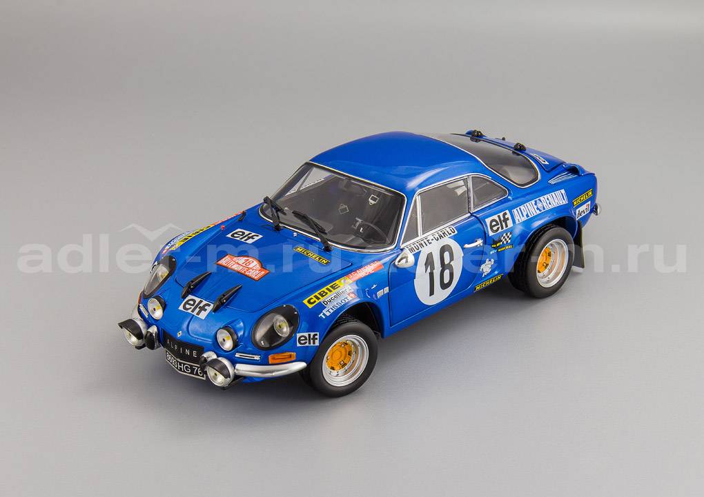 KYOSHO 1:18 Renault-Alpine A110 1800S #18 Winner Monte Carlo Rally 1973 Andruet - Petit 08485E