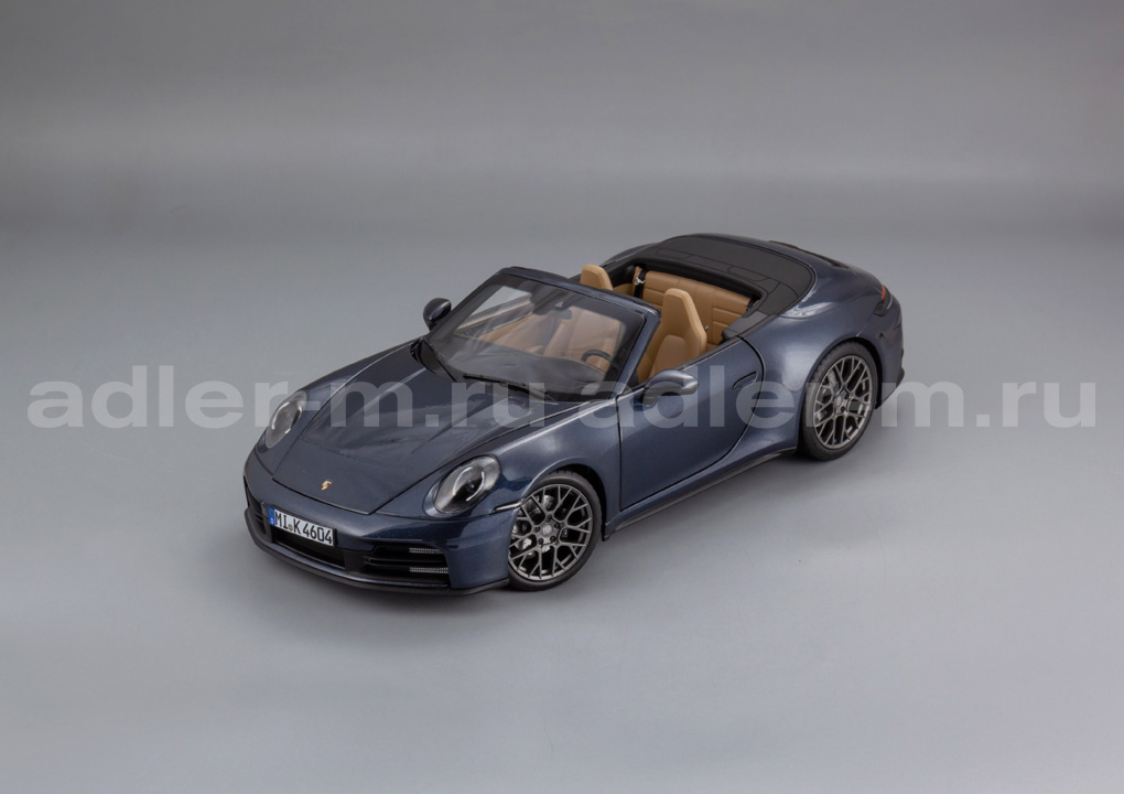 NOREV 1:18 Porsche 911 (992) Carrera Cabriolet - 2025 (Yachting-blue met) 187180