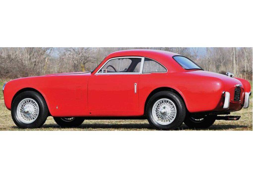 ESVAL MODELS 1:43 Siata Daina 1800 Coupe by Bertone 1952 with vertical bumpers (red) EMEU43006B