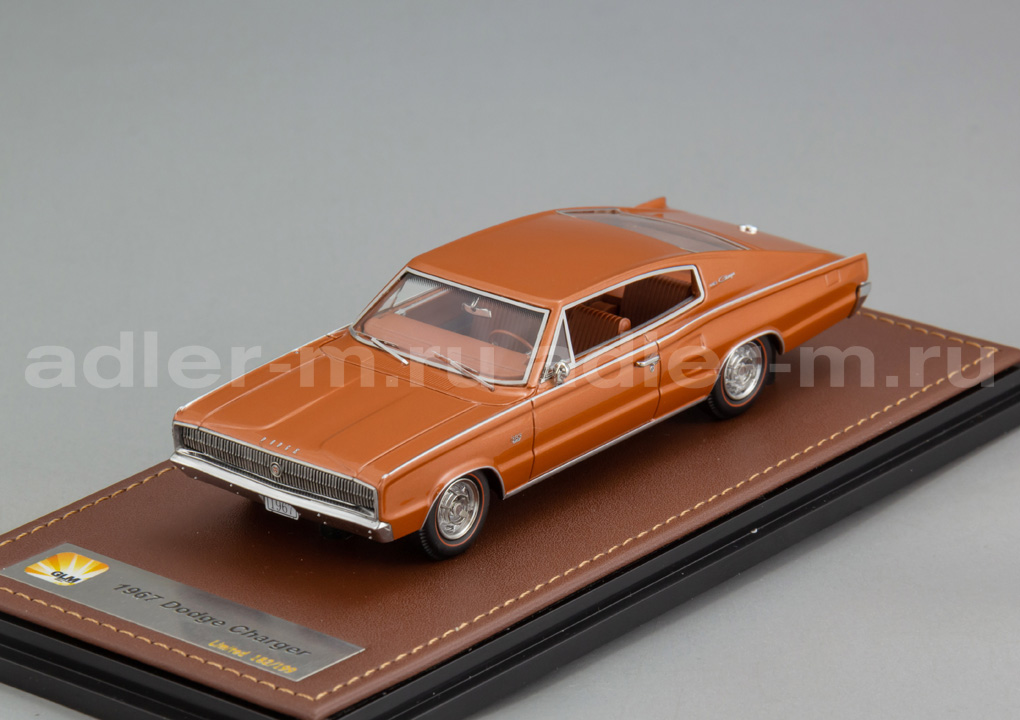GLM + STAMP MODELS 1:43 Dodge Charger - 1967 (Turbine bronze met) GLM190902