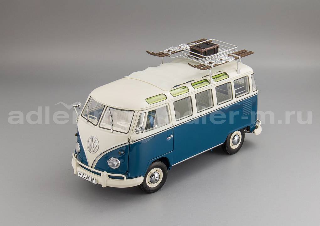 SCHUCO 1:18 Volkswagen T1 Samba - "Wintersport" 45 003 7600
