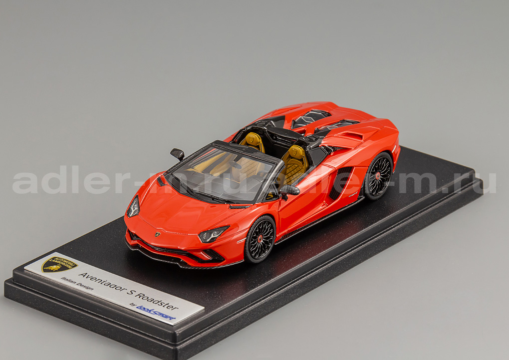 LOOKSMART 1:43 Lamborghini Aventador S Roadster (rosso mars) LS482C