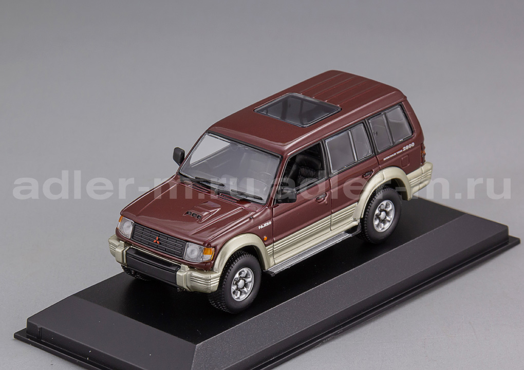 MINICHAMPS (MAXICHAMPS) 1:43 Mitsubishi Pajero LWB - 1991 (dark red met) 940163470