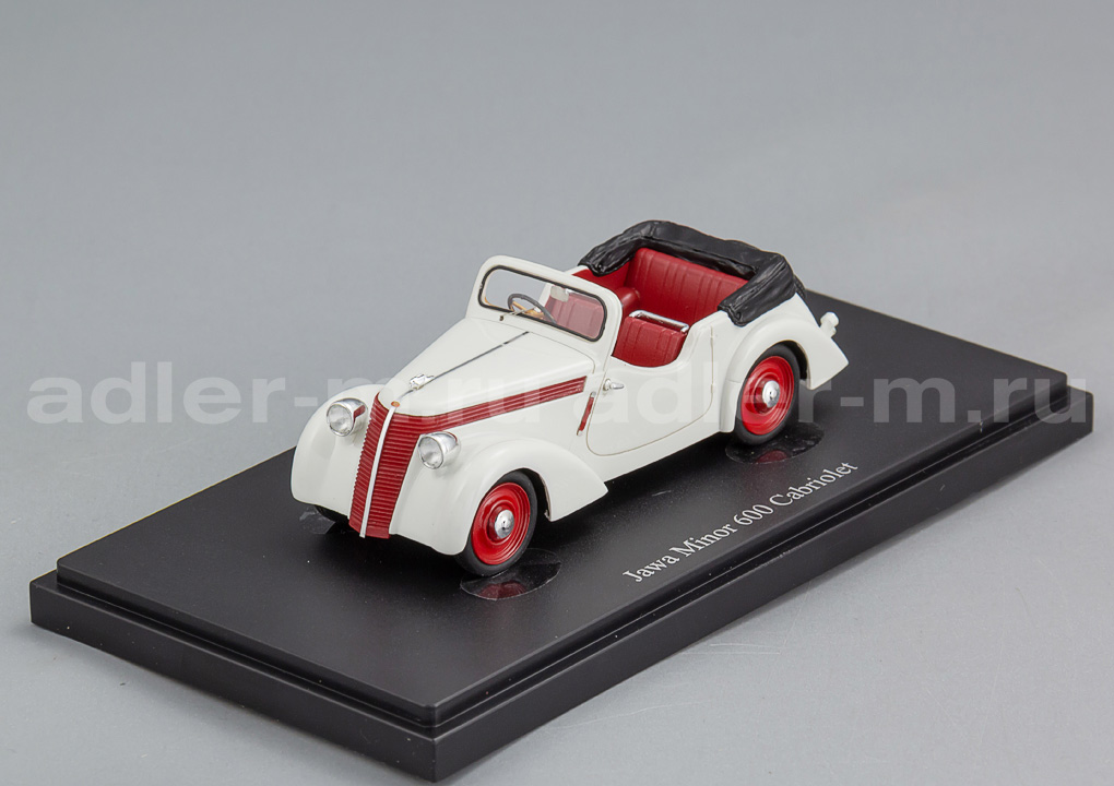 AUTOCULT 1:43 Jawa Minor 600 Convertible (CZ 1938) (white/red) ATC03026-1