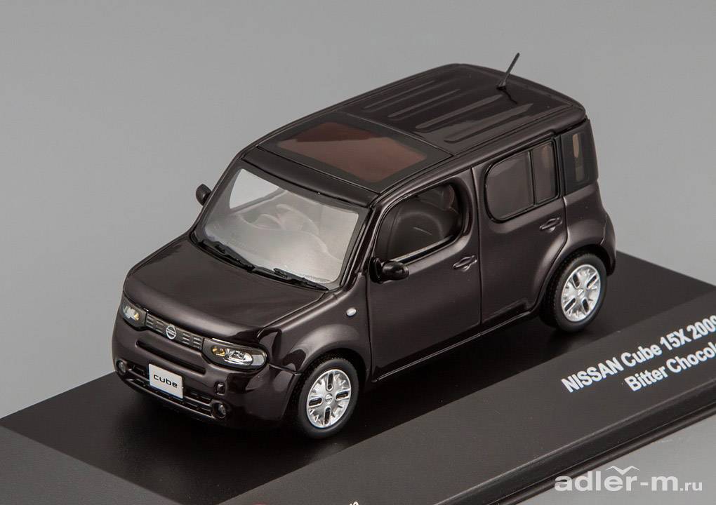 J-COLLECTION 1:43 Nissan Cube 15 X 2009 (bitter chocolate) JC189
