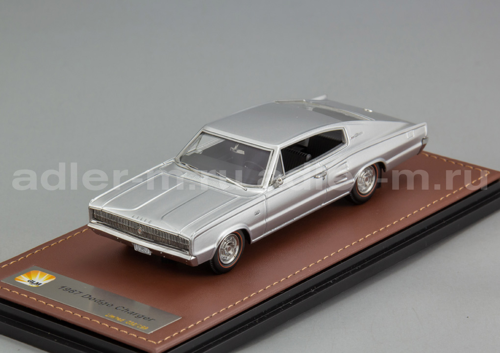 GLM + STAMP MODELS 1:43 Dodge Charger - 1967 (silver met.) GLM190903