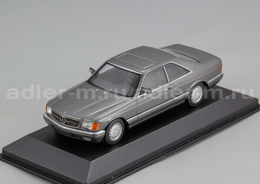 MINICHAMPS (MAXICHAMPS) 1:43 Mercedes-Benz 560 SEC (C126) - 1980 (grey metallic) 940035122