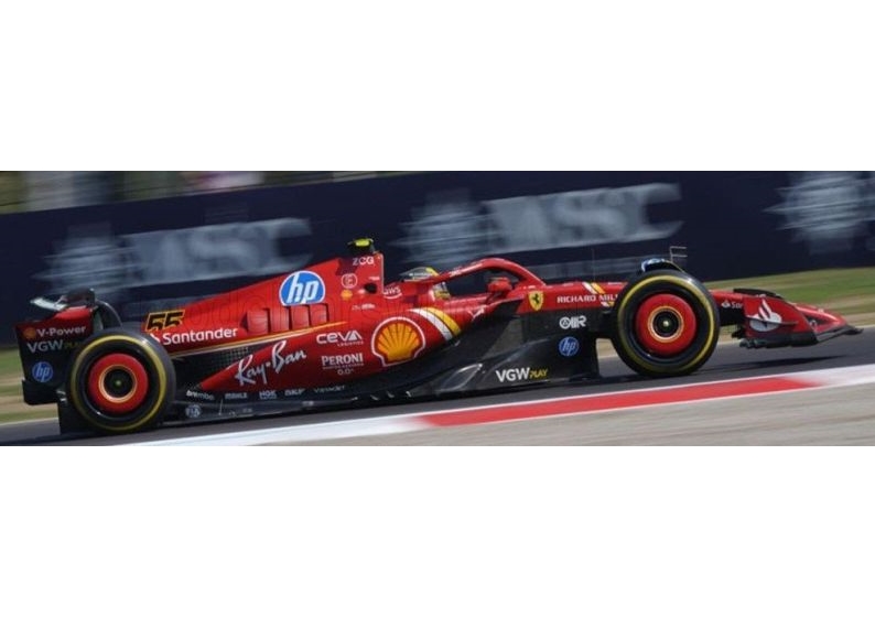 BBURAGO 1:43 Ferrari F1 SF-24 Team Scuderia Ferrari #55 4th Italien Monza GP 2024 - C. Sainz BU36844-S-MONZA