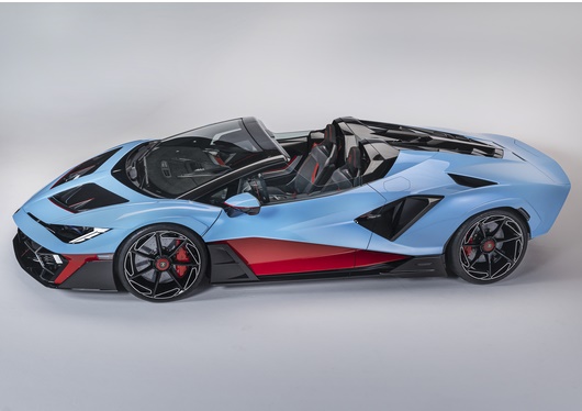 LOOKSMART 1:43 Lamborghini Fenomeno Roadster (Blu Cepheus / Rosso Mars) LS581