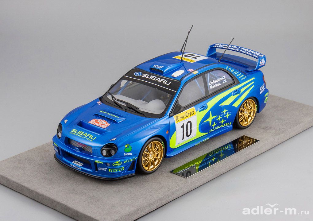 TOP MARQUES 1:18 Subaru Impreza S7 #10 Winner Rally Montecarlo 2002 T.Makinen - K.Lindstrom TOP037A