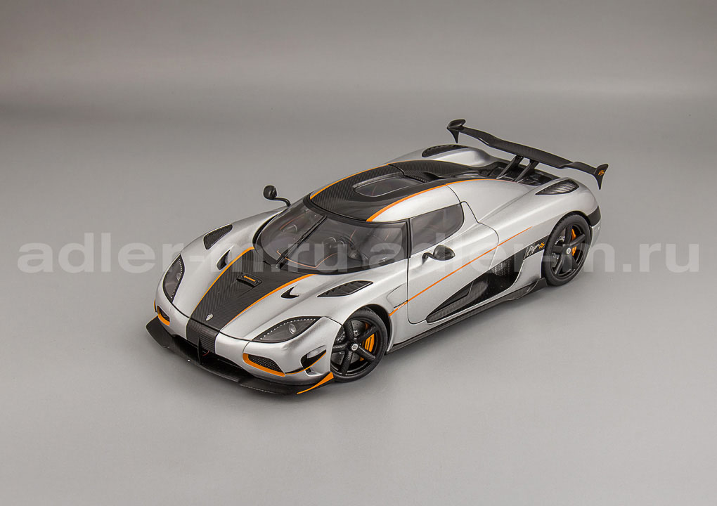 AUTOART 1:18 Koenigsegg Agera RS (silver / orange accents) 79024