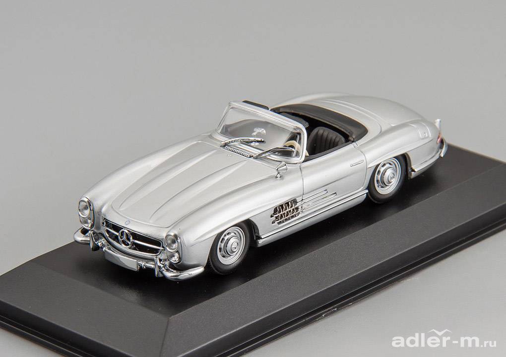 MINICHAMPS (MAXICHAMPS) 1:43 Mercedes-Benz 300 SL Roadster (W198 II) 1955 (silver) 940039030