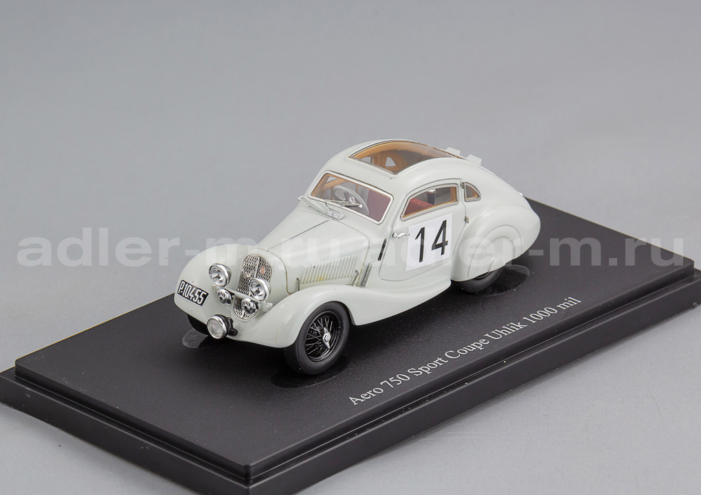 AUTOCULT 1:43 Aero 750 Sport Coupé 1000 mil #4 (CZ 1934) (gray) ATC02033