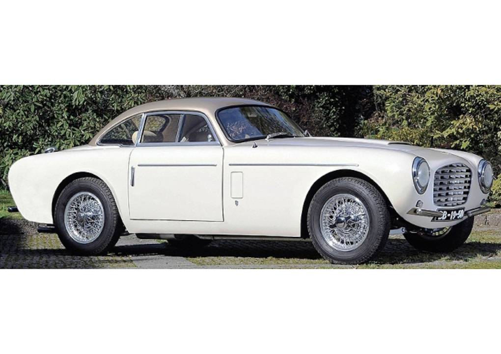 ESVAL MODELS 1:43 Siata Daina 1800 Coupe by Bertone 1953 with horizontal bumpers (white / beige) EMEU43006A