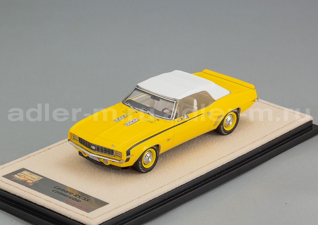 GLM + STAMP MODELS 1:43 Chevrolet Camaro RS SS Кабриолет (закрытый) - 1969 (yellow) STM691032