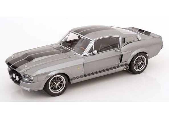 KK SCALE 1:12 Ford Mustang Shelby GT500 Eleanor - 1967 (Gone in 60 Seconds look-a-like) (grey metallic/black) KKDC120171