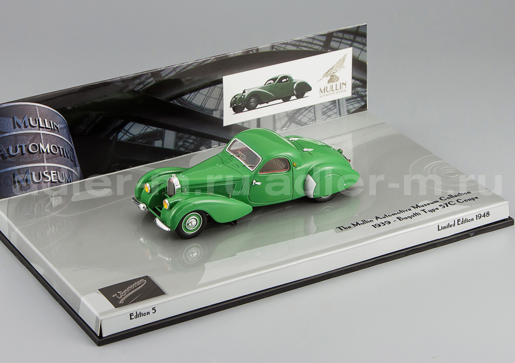 MINICHAMPS 1:43 Bugatti Type 57C Coupe 1939 (УЦЕНКА!) 437110120_DIS_b