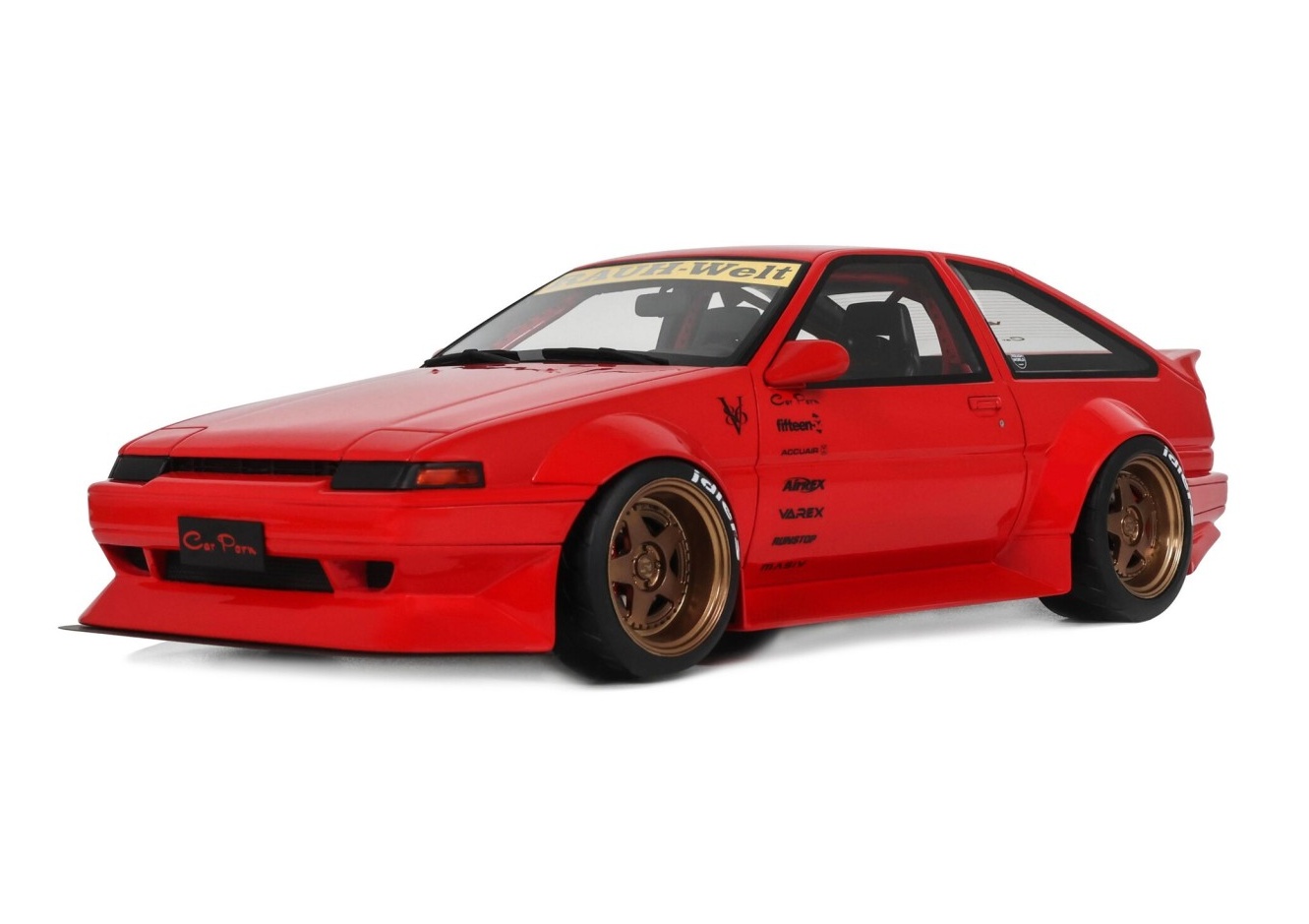 OTTO MOBILE 1:18 Toyota AE86 Sprinter Trueno Widebody - 1986 (Ferrari rosso Corsa) OT1278