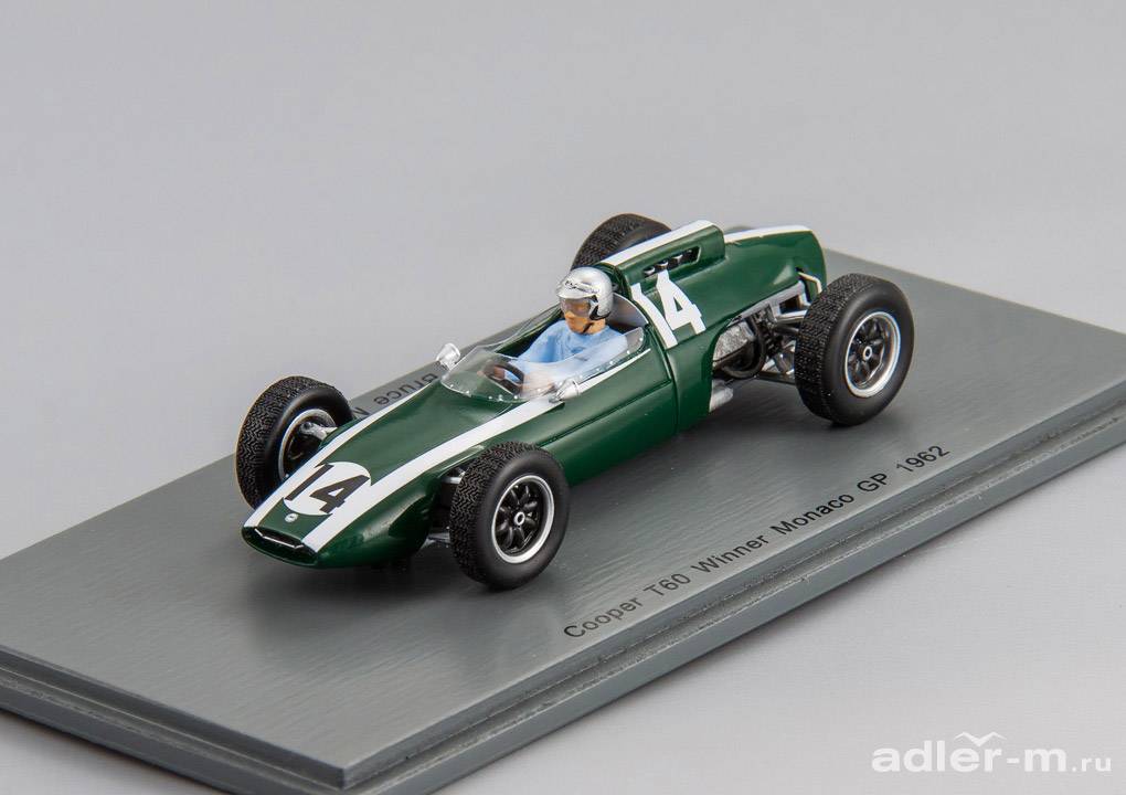 SPARK 1:43 Cooper T60 #14 Winner Monaco GP 1962 Bruce McLaren S4802
