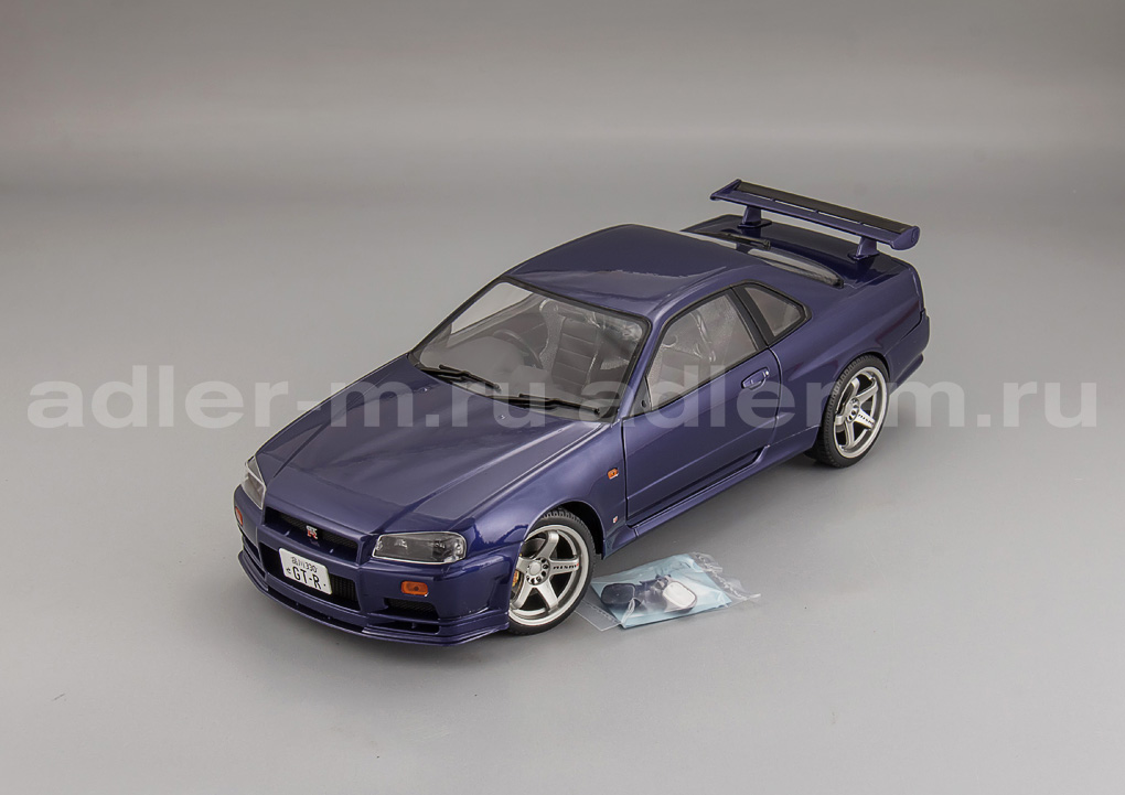 SOLIDO 1:18 Nissan Skyline GT-R (R34) - 1999 (midnight purple) S1804303