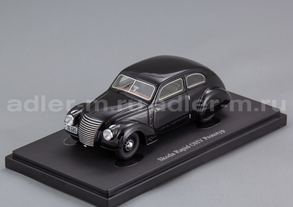 AUTOCULT 1:43 Skoda Rapid OHV Prototype (CZ 1938) (black) ATC04045
