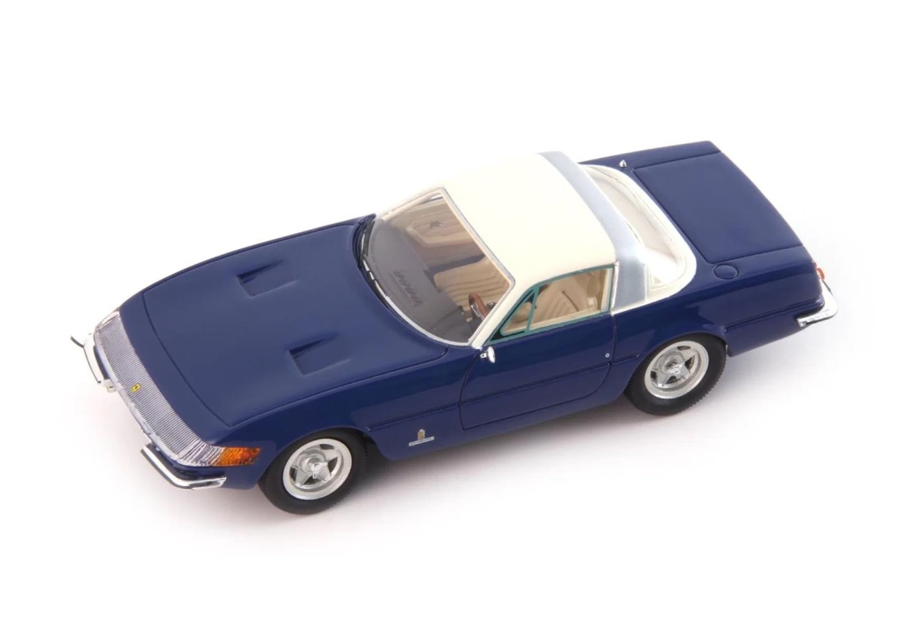 AUTOCULT 1:43 Ferrari 365 GTB4 Pininfarina Coupé Speciale - 1969 (blue / white) ATC90339