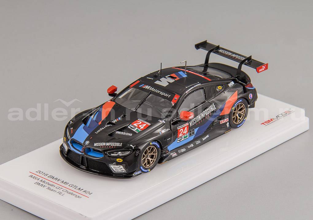 TRUESCALE MINIATURES 1:43 BMW M8 GTLM #24 IMSA Michelin GT Challenge Edwards/Krohw - 2018 TSM430433