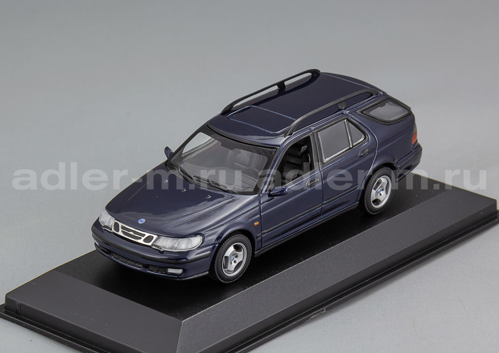 MINICHAMPS (MAXICHAMPS) 1:43 SAAB 9-5 Break – 1999 (dark blue met) 940170810