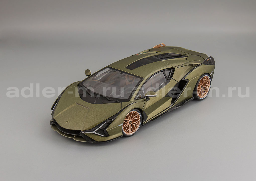 BBURAGO 1:18 Lamborghini Sian FKP 37 Hybrid - 2020 (verde) BU11046
