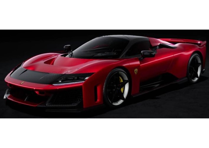 BBURAGO 1:18 Ferrari F80 - 2024 (rosso supercar w/ silver black wheels) BU18-16919