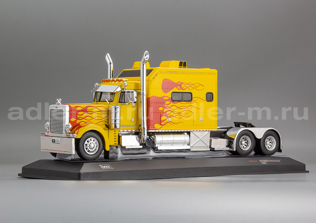 IXO 1:43 Peterbilt 379 Custom - 2002 (yellow w/ decor) TR193