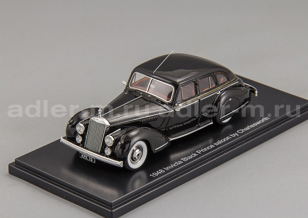 ESVAL MODELS 1:43 Invicta Black Prince Седан of Charlesworth - 1948 (black) EMEU43008A