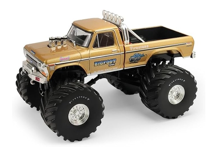 GREENLIGHT 1:43 Ford F-250 Monster Truck "Bigfoot #1 50th Anniversary" 1979 (gold metallic) 88061