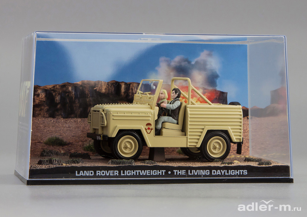 IXO (ALTAYA) 1:43 Land Rover Lightweight из к.ф. "The Living Daylights"1987 (biege) JB-3-67