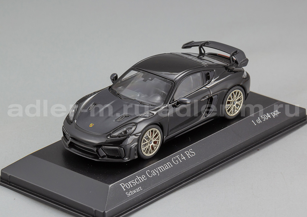 MINICHAMPS 1:43 Porsche Cayman GT4 RS - 2021 (black) 410069700
