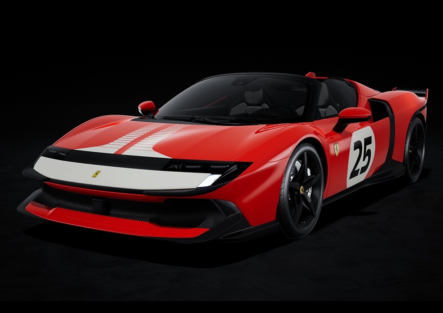 LOOKSMART 1:43 Ferrari 849 Testarossa Spider (Rosso Corsa Assetto Fiorano) LS566D