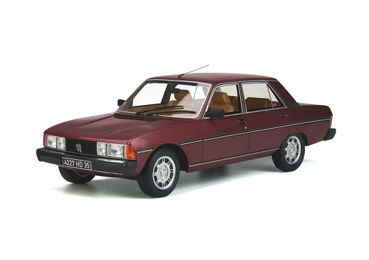 OTTO MOBILE 1:18 Peugeot 604 GTI - 1983 (dark red) OT1384