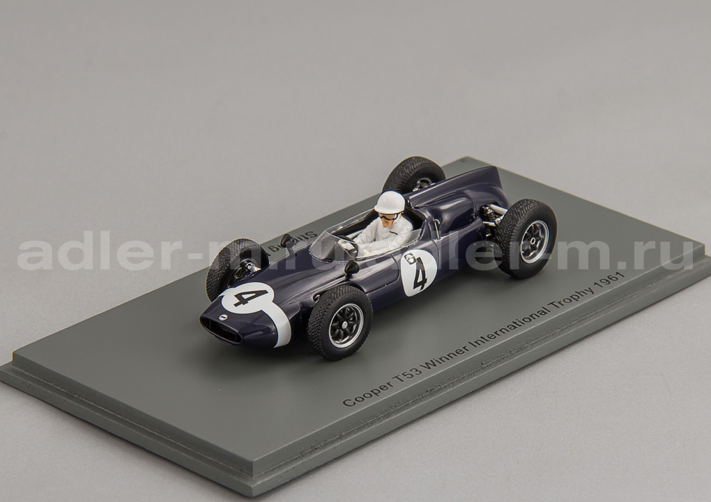 SPARK 1:43 Cooper T53 #4 Winner International Trophy 1961 Stirling Moss S8065