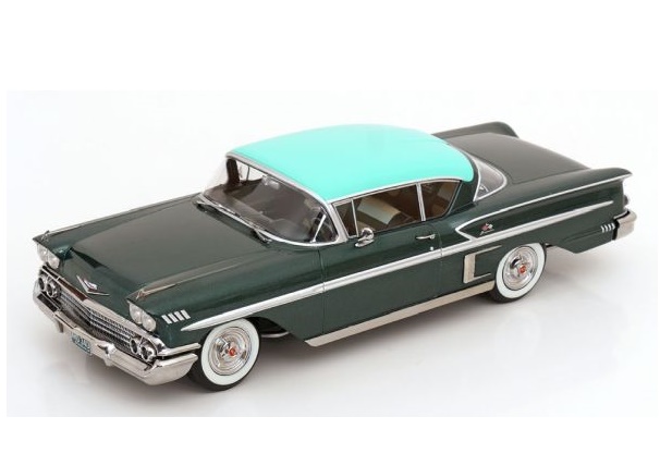 KK SCALE 1:18 Chevrolet Bel Air Impala Купе - 1958 (darkgreen-metallic/green) KKDC181594