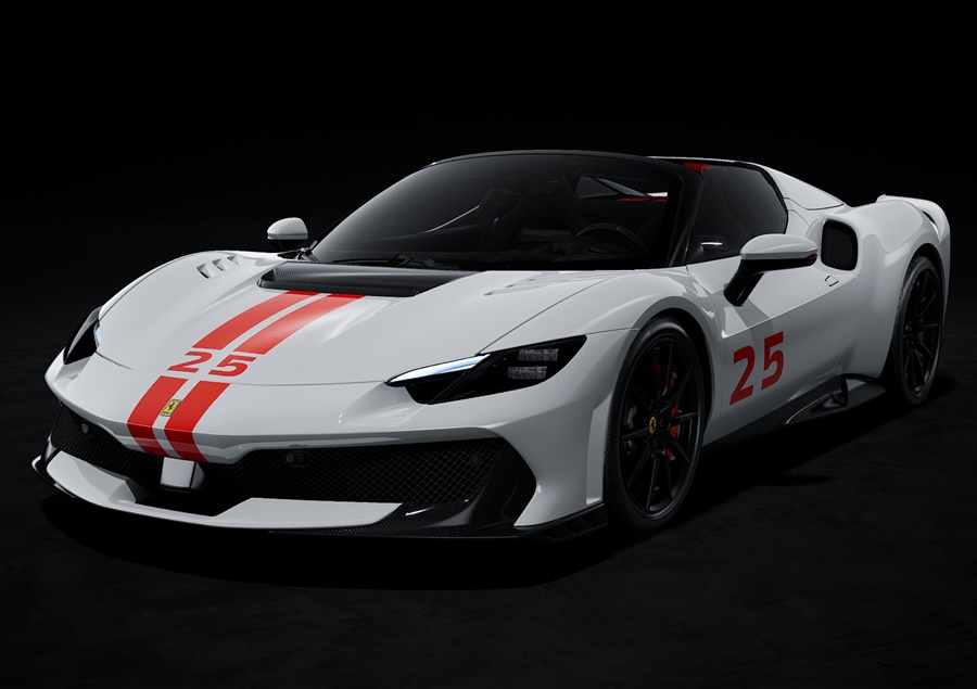 LOOKSMART 1:43 Ferrari 296 Speciale Aperta (Bianco Artico with Livery) LS565C