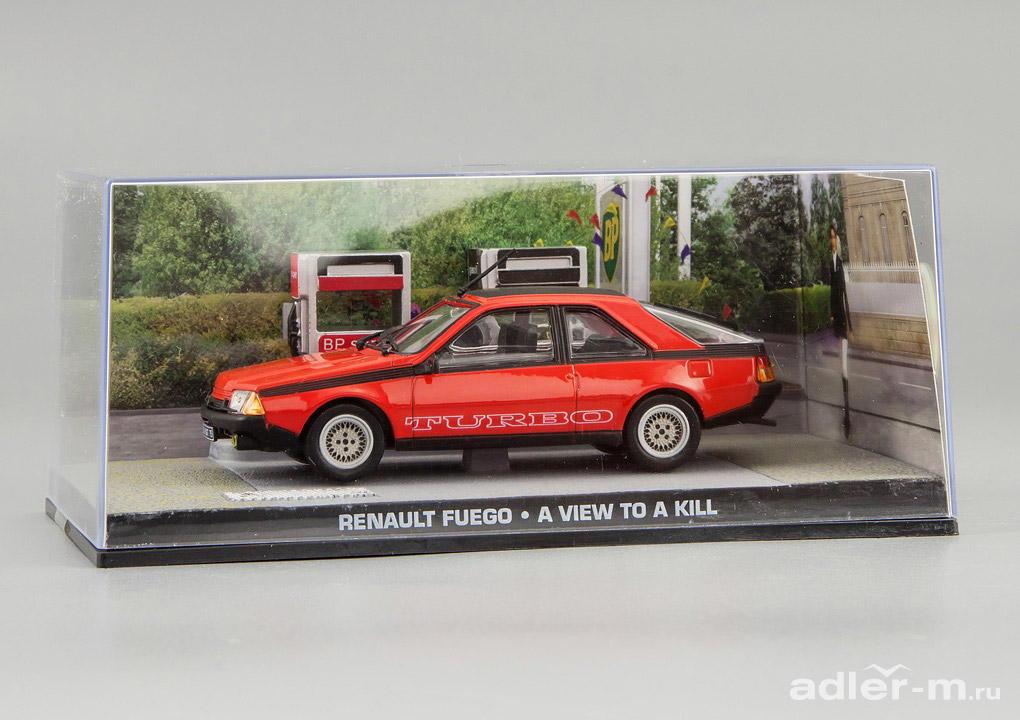 IXO (ALTAYA) 1:43 Renault Fuego из к.ф. "A View To A Kill" 1985 (red) JB-3-86