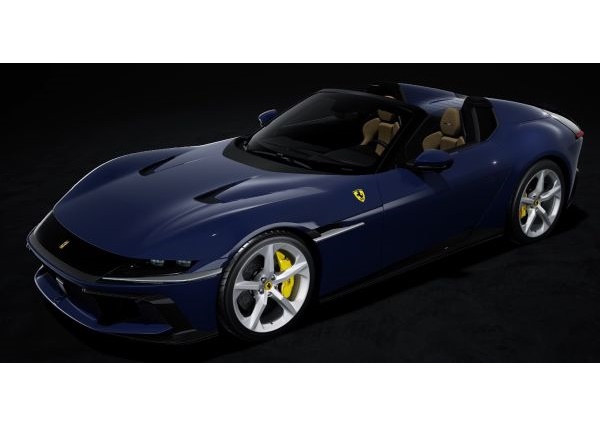 LOOKSMART 1:43 Ferrari 12 Cilindri Spider (Blu Pozzi) LS556H